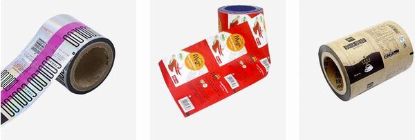Printed roll stock film